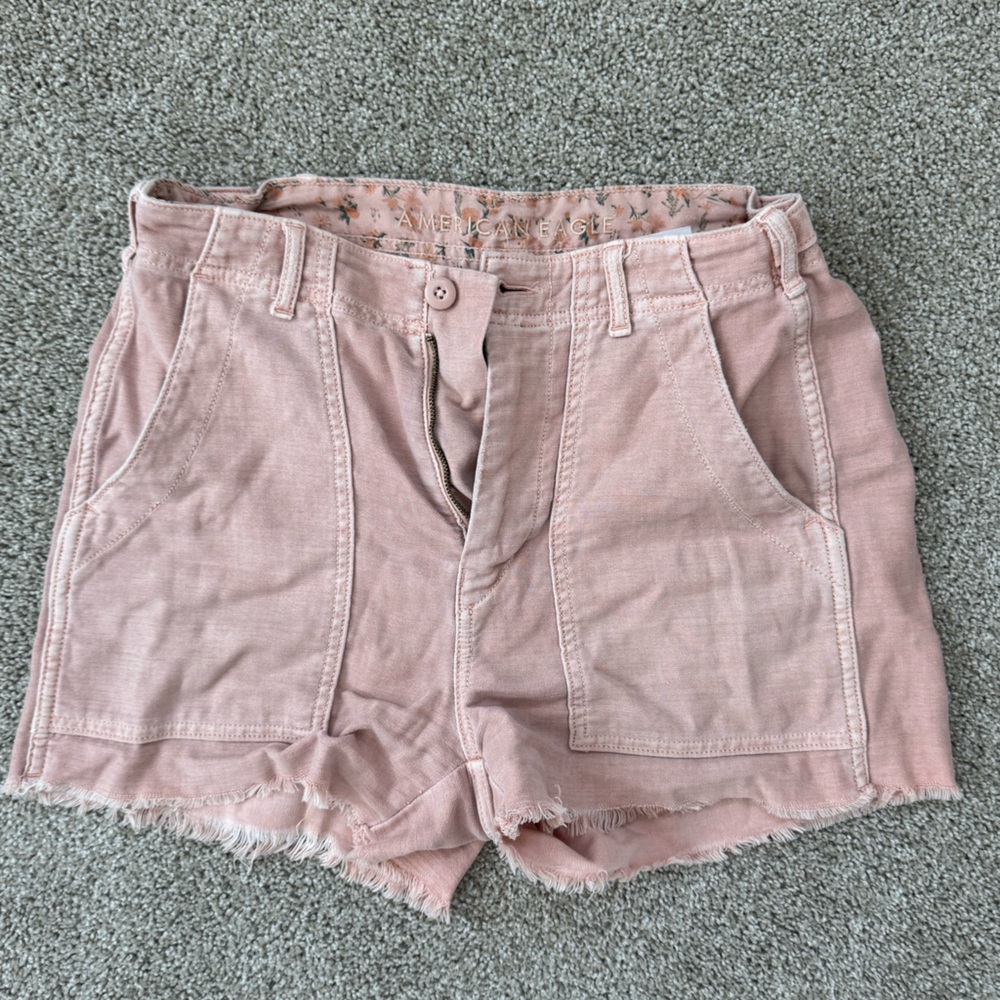 American Eagle Outfitters Pink Cargo Shorts